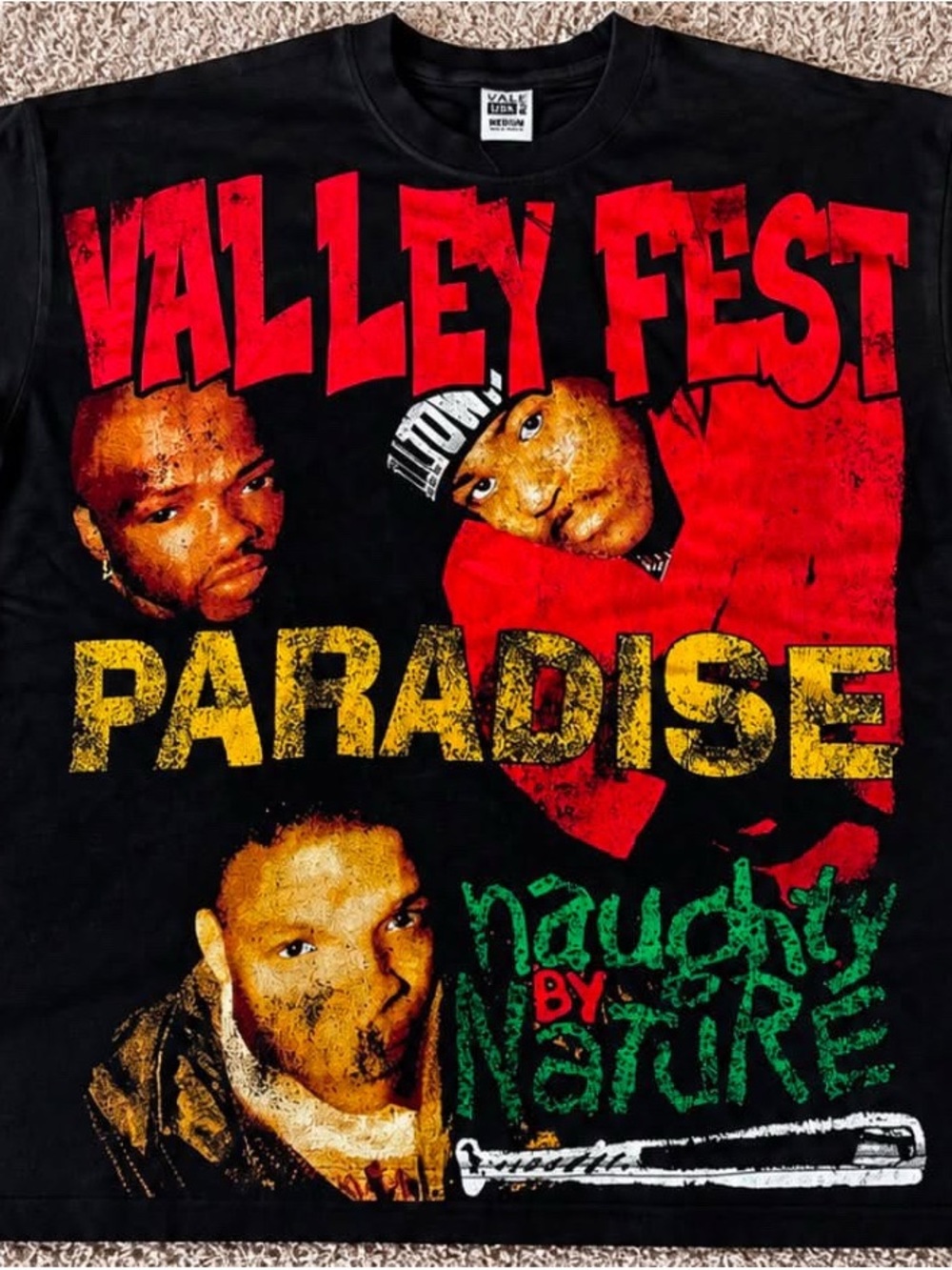 Valley Fest Paradise Naughty By Nature Graphic Tee